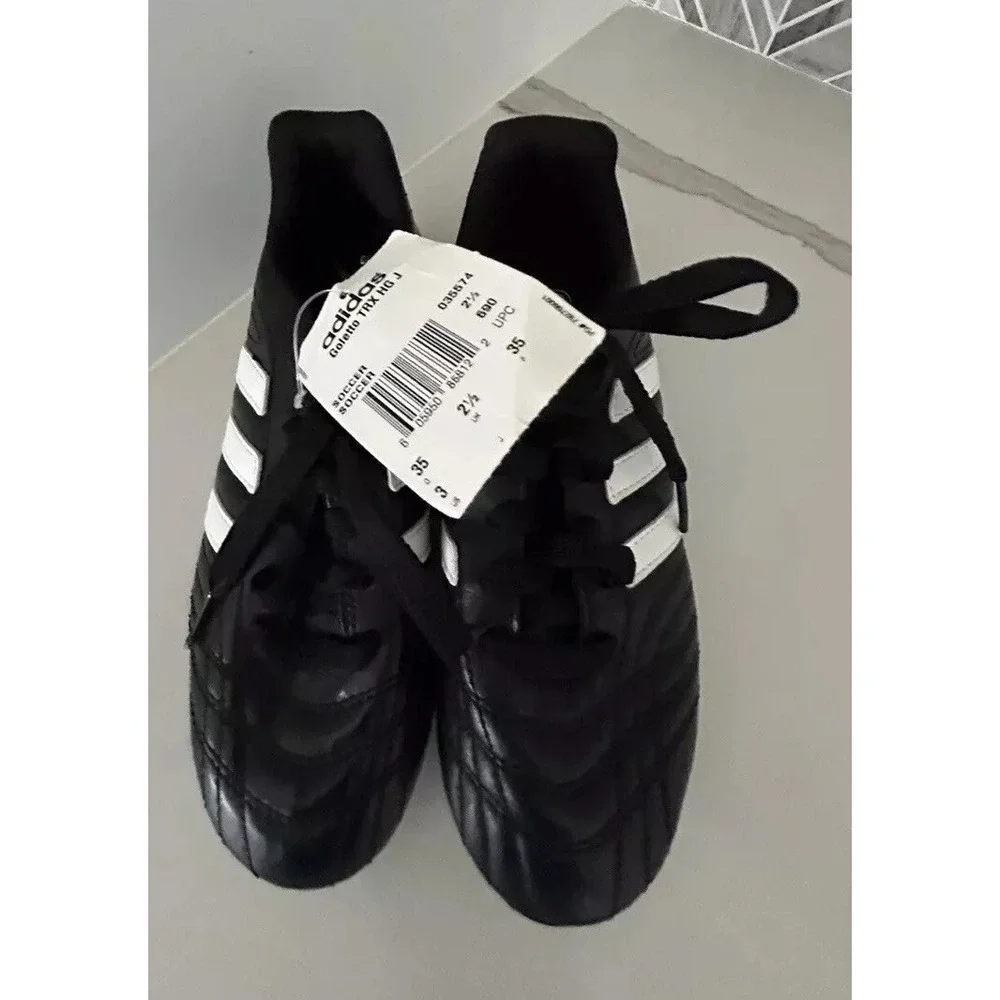 New Adidas Kids Soccer Shoes Youth 3 New Black White Or Football Baseball